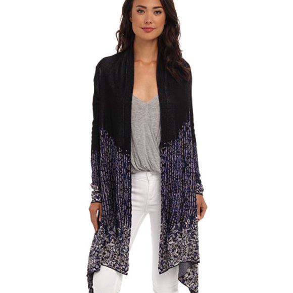 BCBG Sandi Jacquard Cardigan Wrap - Picture 1 of 5